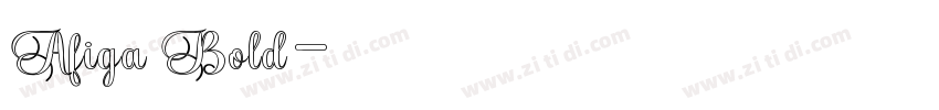 Afiga Bold字体转换